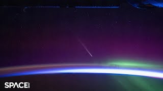 Comet TsuchinshanATLAS captured in amazing timelapse from space [upl. by Zil]