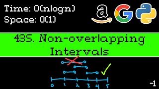 Non Overlapping Intervals  Leetcode 435  Blind 75 Explained  Intervals  Python [upl. by Anwahsiek]