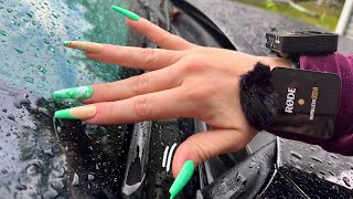 ASMR in the Rain  Fast Tapping Outdoors [upl. by Aninep]