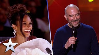 Comedian Stefano Paolini makes a BIG IMPRESSION  SemiFinals  BGT 2022 [upl. by Sara-Ann]