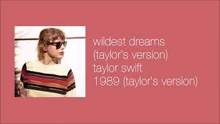 taylor swift  wildest dreams taylors version slowed amp reverb [upl. by Sateia]