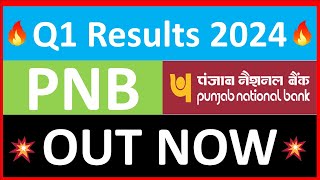 PNB q1 results 2024  Punjab National Bank q1 results  PNB Share News  PNB Share latest news today [upl. by Vin840]