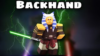 IS THE BACKHAND SABER WORTH IT  ROBLOX SABER SHOWDOWN [upl. by Xavier]