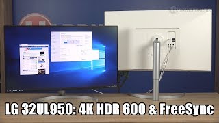 LG 32UL950W 4K met HDR 600 en FreeSync [upl. by Luapsemaj]