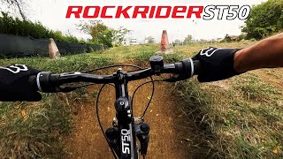 199€ ROCKRIDER ST50 TEST E RECENSIONE DELLA PIU ECONOMICA MTB DI DECATHLON [upl. by Trygve36]