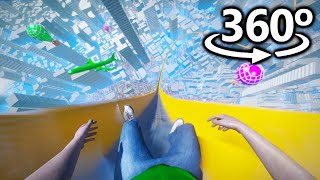 WATER SLIDE in 360°  VR  4K [upl. by Sucramel]