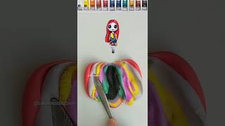 When I Mixing Color Sally colormixing satisfying halloween mixingcolor viralvideo clay [upl. by Neetsuj]