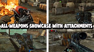 ALL WEAPONS SHOWCASEWITH BEST ATTACHMENTS  METRO LAST LIGHT REDUX [upl. by Luht]