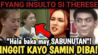 FYANG ININSULTO SI THERESE GRABE INITAN NG HOUSEMATES AT CHALLENGERS pbbgen11 fyang therese [upl. by Nnayllehs]