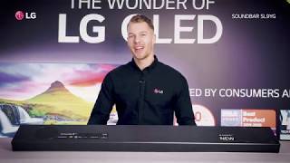 LG Soundbar SL9YG  Smal upphängningsbar design [upl. by Hairam]