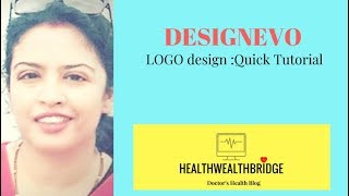 DESIGNEVO FREE LOGO MAKER QUICK TUTORIAL [upl. by Terra32]