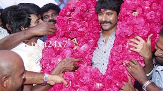 Siva Karthikeyans Birthday Celebration in the sets of Seemaraja  Samantha Soori  nba 24x7 [upl. by Unity929]