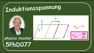 Physik 5PhD077 Induzierte Spannung [upl. by Aineg249]