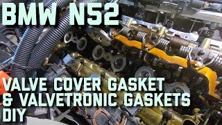 BMW E87 130i N52 Valve Cover Gasket DIY Replacement [upl. by Farah482]