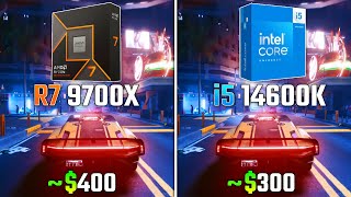 RYZEN 7 9700X vs INTEL I514600K  Test in 6 Games [upl. by Del187]