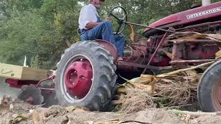 Disking Hasting Corn Stalks [upl. by Ahsinan]