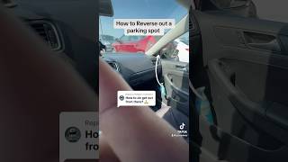 How to reverse out a parking spot safely shorts youtubeshorts drivinglessons driving cars fyp [upl. by Fowle]