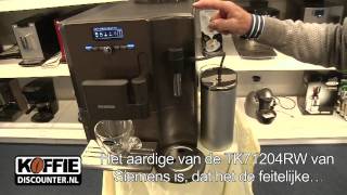 Siemens espressomachine TK71204RW review en unboxing [upl. by Ciaphus]