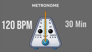 120 BPM Metronome  30 Minutes [upl. by Toddie]