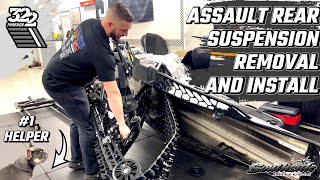 POLARIS ASSAULT 144146 REAR SUSPENSION REMOVAL AND INSTALL  IS IT THAT HARD TO DO [upl. by Kareem537]