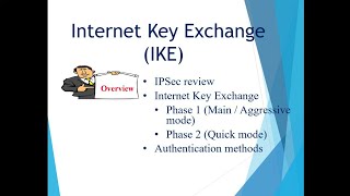 Internet Key Exchange IKE  Phases [upl. by Onivla]