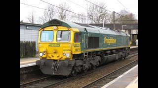 66570 on 0H06 0815 Crewe Bas Hall SSM  Bredbury RTS Flhh at Guide Bridge 12022024 [upl. by Behah297]