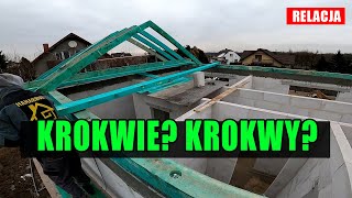 Krokwie krokwy krokiew jak to poprawnie jest Jak zrobić dach Więźba dachowa cz13 [upl. by Namilus]