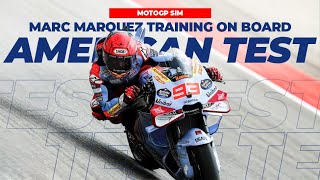 Marc Marquez on Board American Test Update MotoGP [upl. by Zerline]