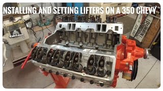 Installing the lifters pushrods and rocker arms on my Chevy 350 [upl. by Kieran273]