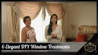 6 Elegant DIY Window Treatments  Galaxy Design Video 214 [upl. by Rohn]