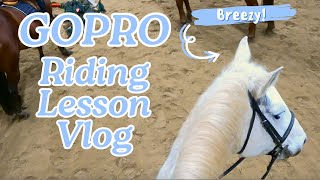 LEARNING LEAD CHANGES  Horse Riding Vlog [upl. by Aguie]