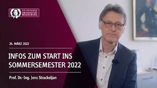 Infos zum Start ins Sommersemester 2022  OVGU [upl. by Raouf250]