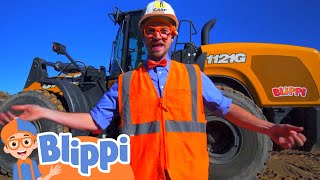 Blippi Explores a Digger  Blippi  Learning Videos for Kids [upl. by Moonier713]