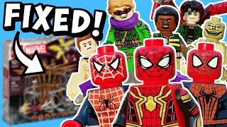 I FIXED the LEGO SpiderMan NO WAY HOME Final Battle set [upl. by Tawney]