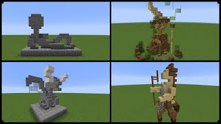 10 Minecraft Statue Designs And How To Make One [upl. by Gleda436]