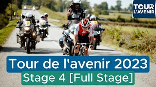 Tour de l’Avenir 2023 Stage 4FULLSTAGEU23 [upl. by Wilfreda617]