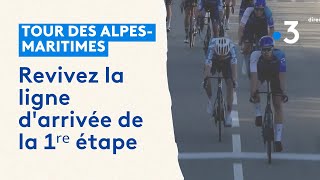 Le Tour des AlpesMaritimes 2024  revivez la ligne darrivée de la 1ʳᵉ étape [upl. by Haroldson]