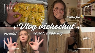 VLOG  unboxing kosmetiky můj oblíbený recept milion failů🤣 a taak🙊 [upl. by Hagai]