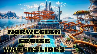 NCL Bliss Cruise Ship  Top Deck and Waterslides  Norwegian Cruise Line  Norwegian Bliss ncl [upl. by Akinot401]