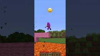 Breaking Over Lava vs Emoji Reaction minecraft meme shorts [upl. by Westley315]