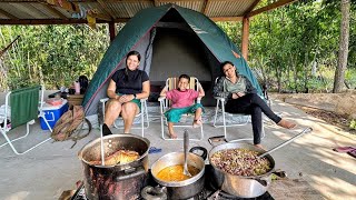 ACAMPAMENTO PESCARIA BAIÃO DE DOIS E CHAMBARIL COM PIRÃO NA BEIRA DO RIO [upl. by Campos]