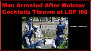 Man Arrested After Molotov Cocktails Thrown at LDP HQ Japan [upl. by Zumwalt]