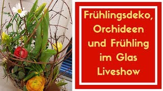 Livestream 70 Frühlingsdeko Orchideen amp Frühling im Glas [upl. by Evangelina498]