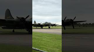 The amazing B17 Flying Fortress Sally B just before take off from IWM Duxford b17flyingfortress [upl. by Roosevelt]