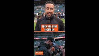 Brandon Belt and Darin Ruf are enjoying their night at Oracle Park 🧡  NBC Sports Bay Area [upl. by Rehpinnej677]