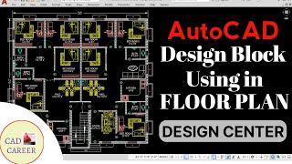 How to use Design Center in Autocad  Adcenter Command In AutoCAD  design block added in drawing [upl. by Eirellav]