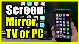 How to Screen Mirror your iPhone to TV or PC Easy Tutorial [upl. by Amedeo]