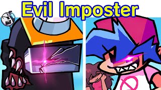 Friday Night Funkin VS Imposter but everything is opposite  Evil Impostor V1 FNF Mod Among Us [upl. by Ecirtnahs]