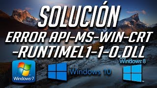 Solución al Error Falta apimswincrtruntimel110dll en Windows 1087 [upl. by Karla915]