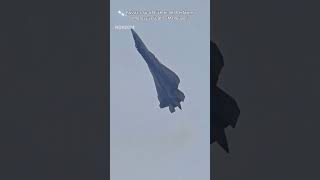 Russias Su57 Fighter Jet Performs Impressive Cobra Maneuver [upl. by Crescen]